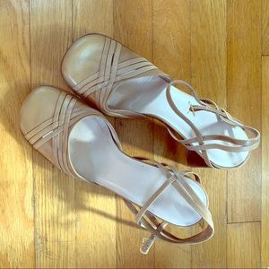 Nine West tan heels